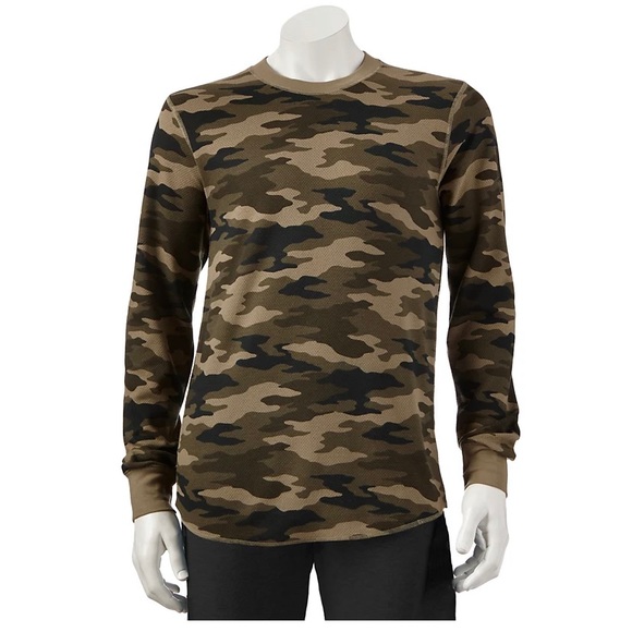Men's Croft & Barrow® Camouflage Thermal Tee - Picture 1 of 4